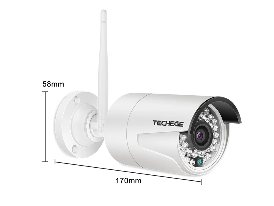 Techege 4 канала наблюдения 1080P NVR 1080P wifi IP камера 2.0MP аудио беспроводной комплект wifi камера CCTV система P2P CCTV камера система