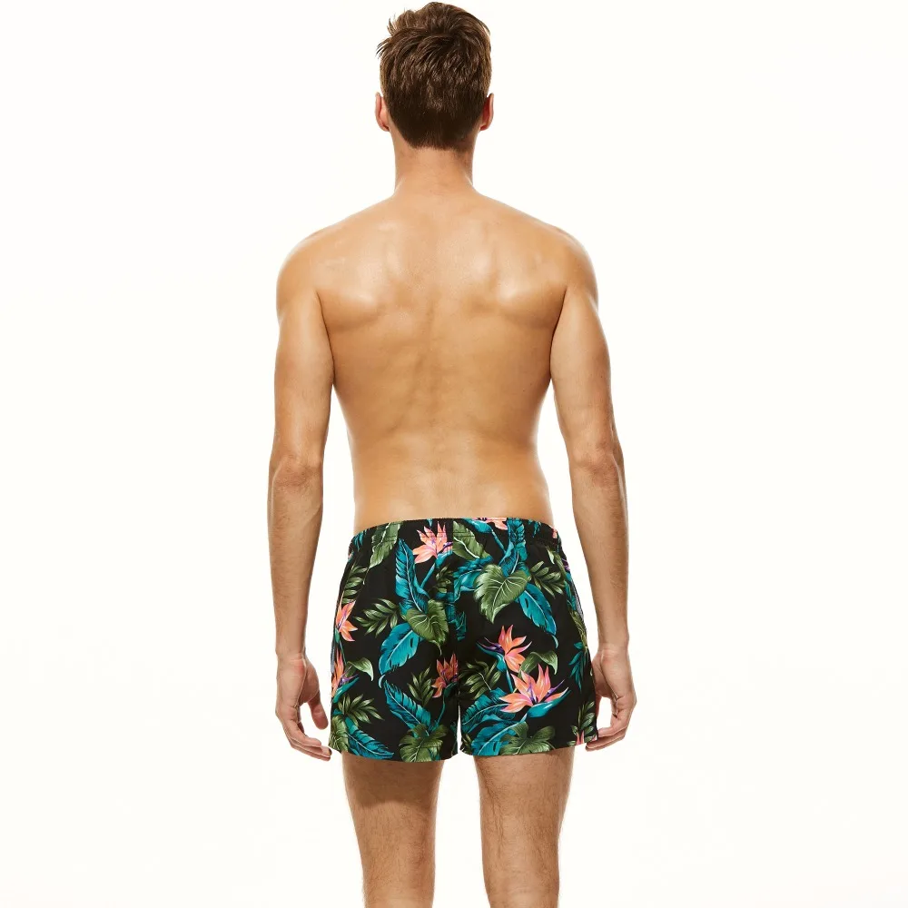 Новое поступление купальники мужские бордшорты мужские быстросохнущие купальники пляжные шорты мужские модные шорты с принтом Короткие