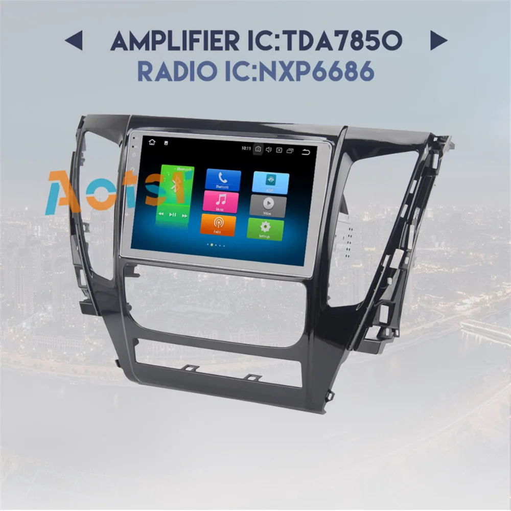 Автомобиль 2 Din Android 8 0 GPS для MITSUBISHI PAJERO 2016 2017 2018 Авторадио Навигация головное
