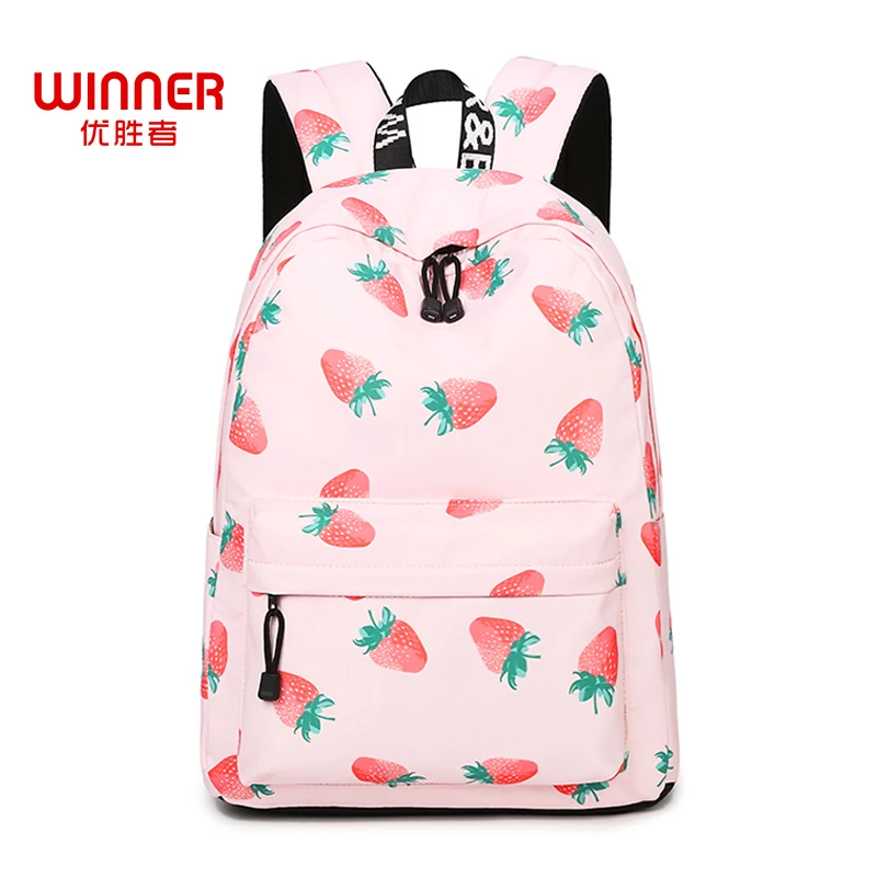 WINNER Women Waterproof Backpacks Fruit Strawberry