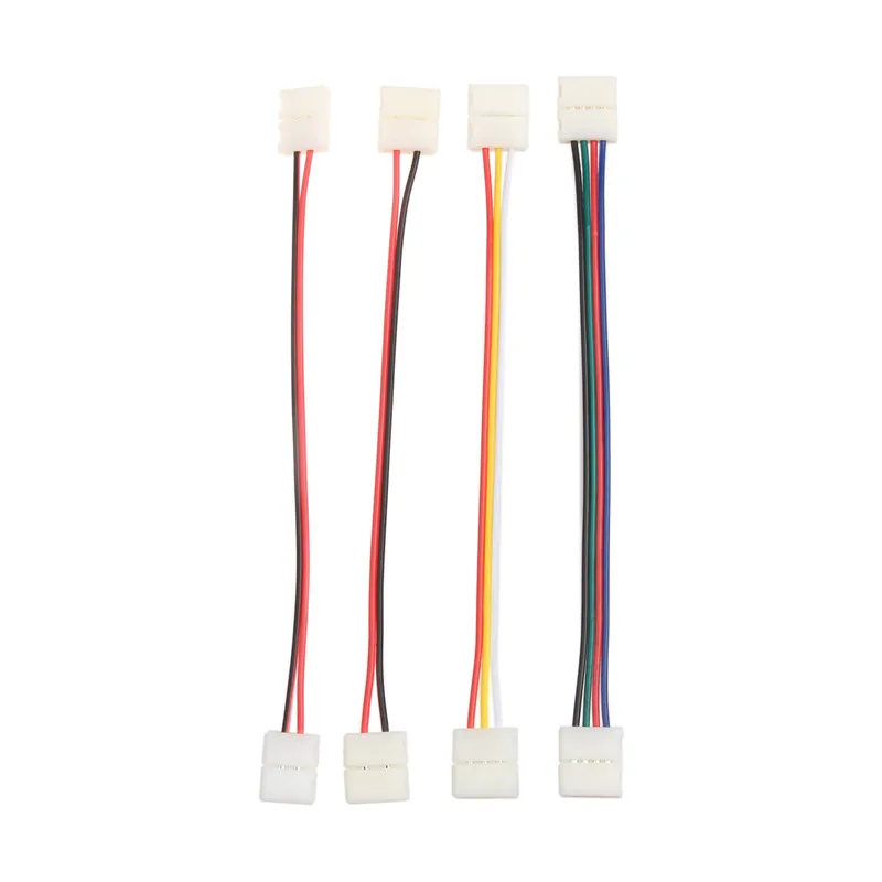 5/10 шт. 2Pin 3Pin 4Pin 8 мм 10 разъем комплект светодиодный PCB в поставки входит адаптер для