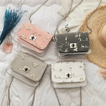 

Women PVC Transparent Clear Floral Corssbody Shoulder Bag Elegant Lady Girl Tote Jelly Candy Summer Beach Purses and Handbags