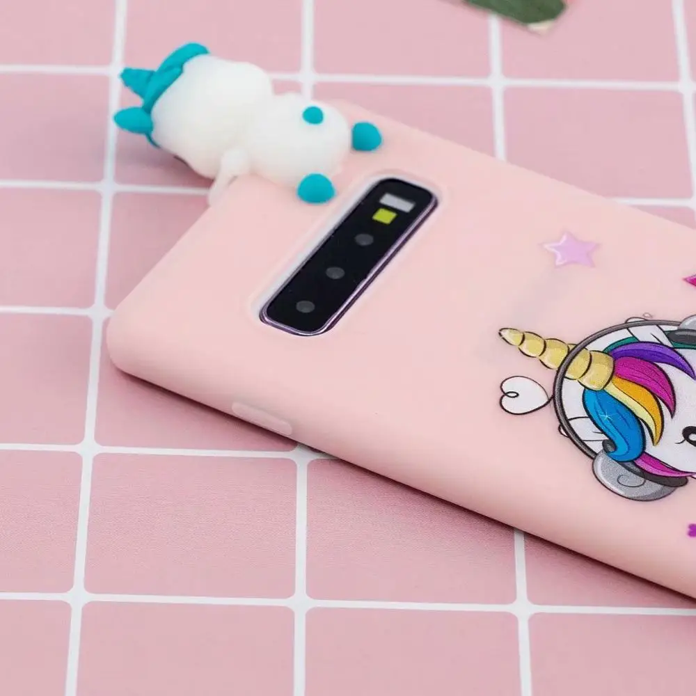 3D Cartoon Funny Animal Patterned Soft TPU Case Cover on sfor Samsung S10 Plus S10e S9 S8 S7 Edge Phone Silicon Coque Funda Capa (2)