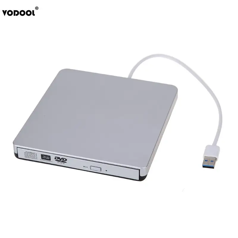 USB 3,0 тонкий внешний CD-RW DVD+-RW DVD-RAM горелки привод писатель для портативных ПК