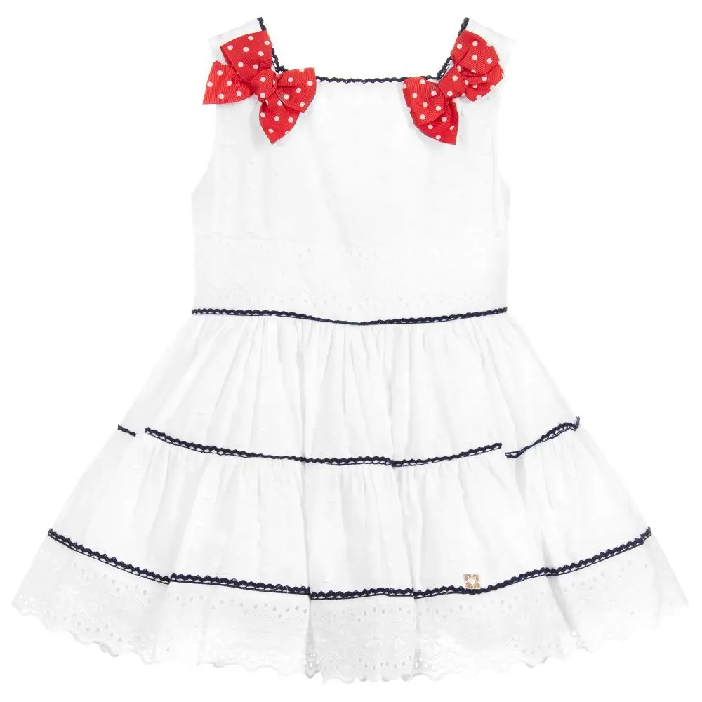 

girls white cotton dress