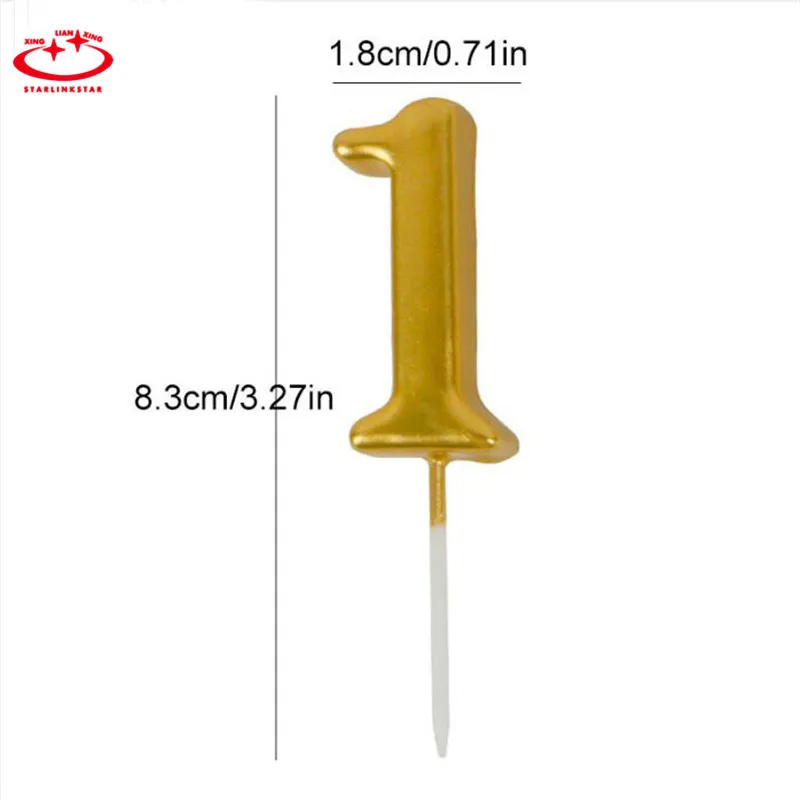 1 шт. Топ Популярные украшения для дня рождения 0-9 свечи с цифрами торт Кекс Прекрасные вечерние свадебные свечи