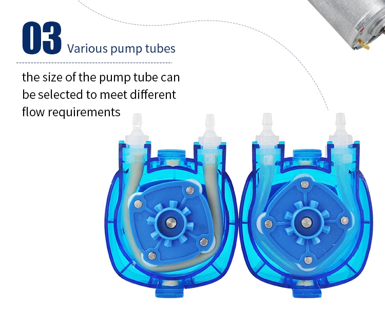 Kamoer KHM перистальтический насос Высокоточный двигатель постоянного тока с пластиковым зубчатым приводом(Norprene tunbe или силиконовая трубка