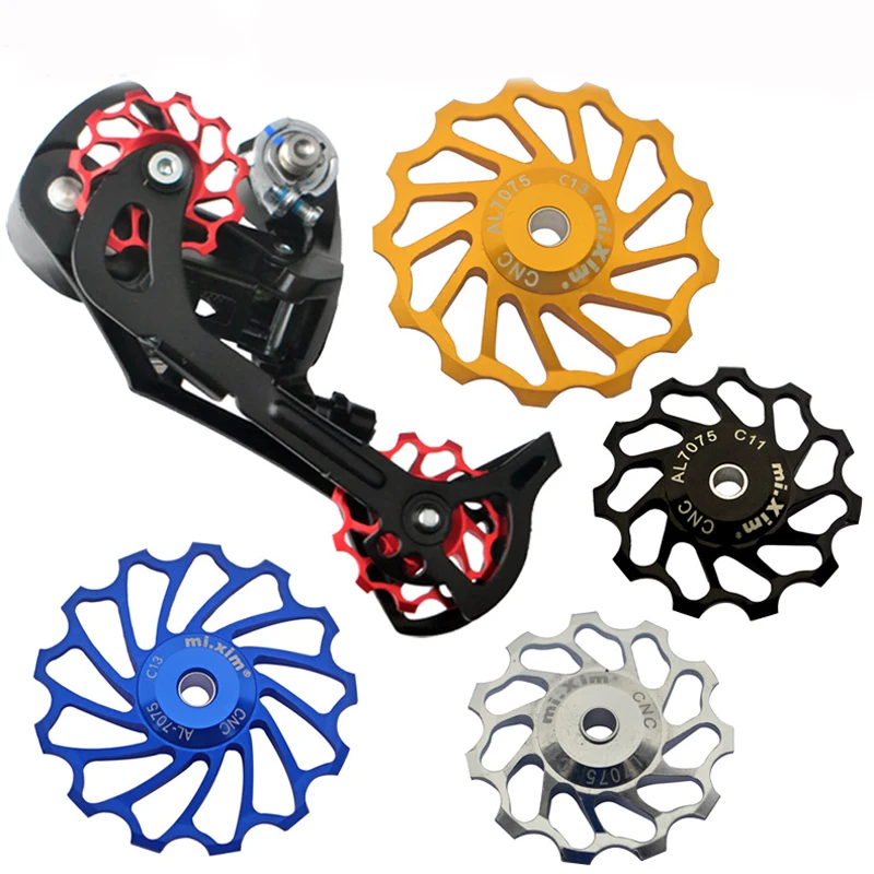 1pcs 13T Guide Ceramics Jockey Wheels Cycling MTB Road Bike Pulley
