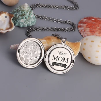 

Best Mom Ever Locket Novelty Necklace Women Jewelry Memorial Gift Pendant Color Choose Birthday Present Mother`s Day Gift