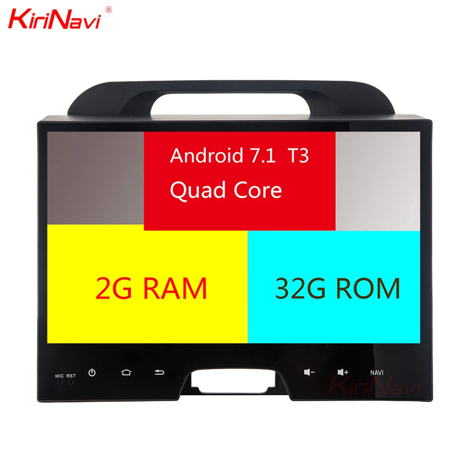 Sale KiriNavi Octa Core Android 7.1 Car DVD GPS Navigation For Kia Sportage Audio Stereo Radio Multimedia System RDS BT 4G 2010- 2014 4