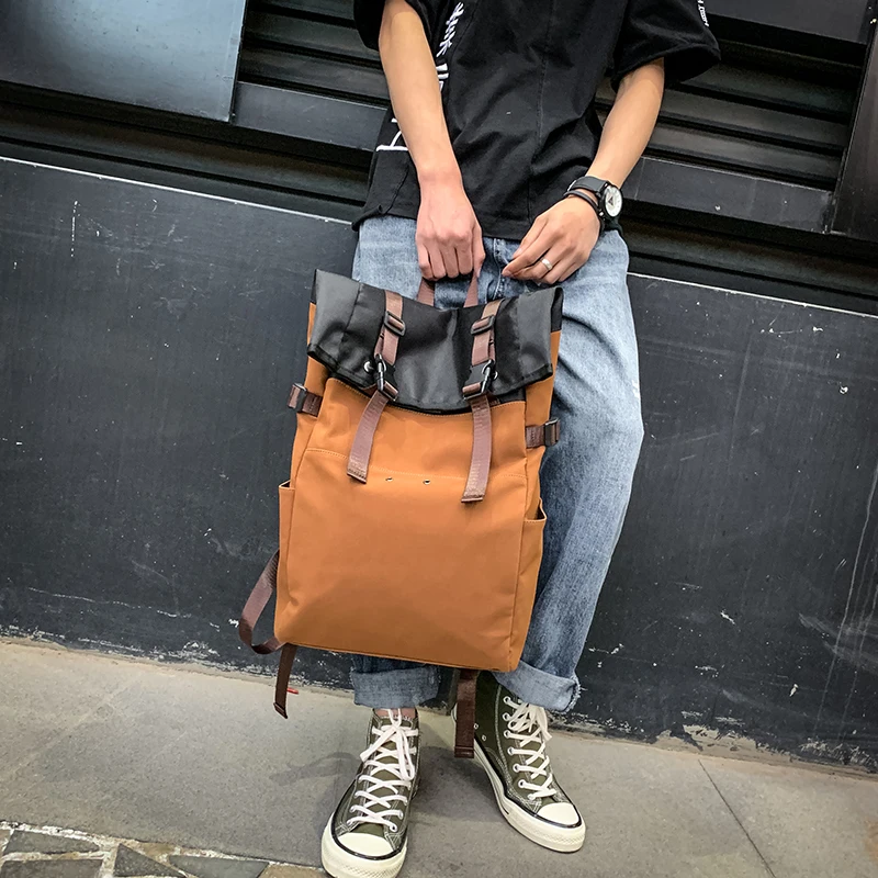 

2019 Japanese Style of The Ancient Book Bag Simple Version of The Backpack Tide Ins Super Fire Backpack Mens Leisure Travel Bag