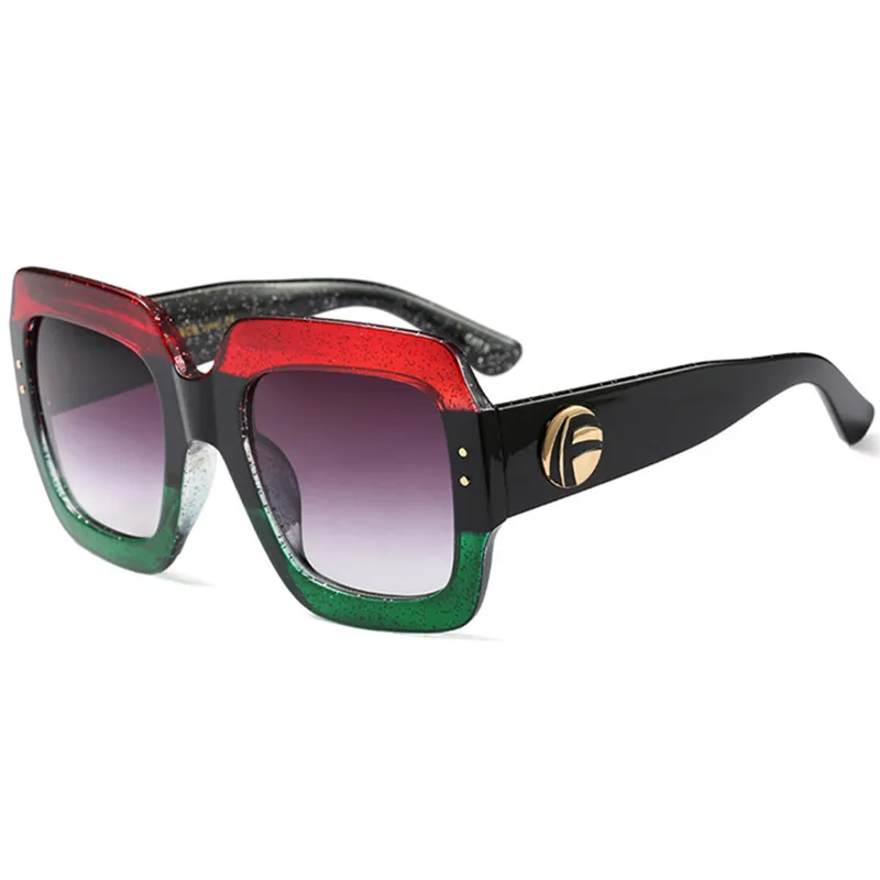 

RBUDDY 2018 Newest Oversized Square Sunglasses Women Fashion Luxury Brand Designer Sun Glasses Female Vintage Shades Eyewear