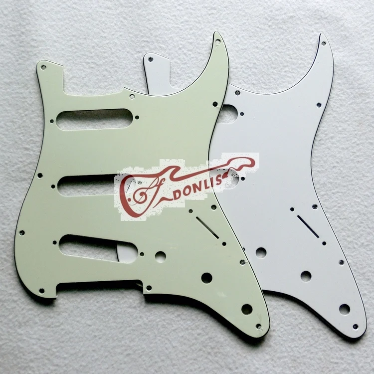 11 отверстий стандарт США 3ply SSS мятный зеленый ST Гитара pickguard мятный зеленый SSH гитарное защитное покрытие с винтами