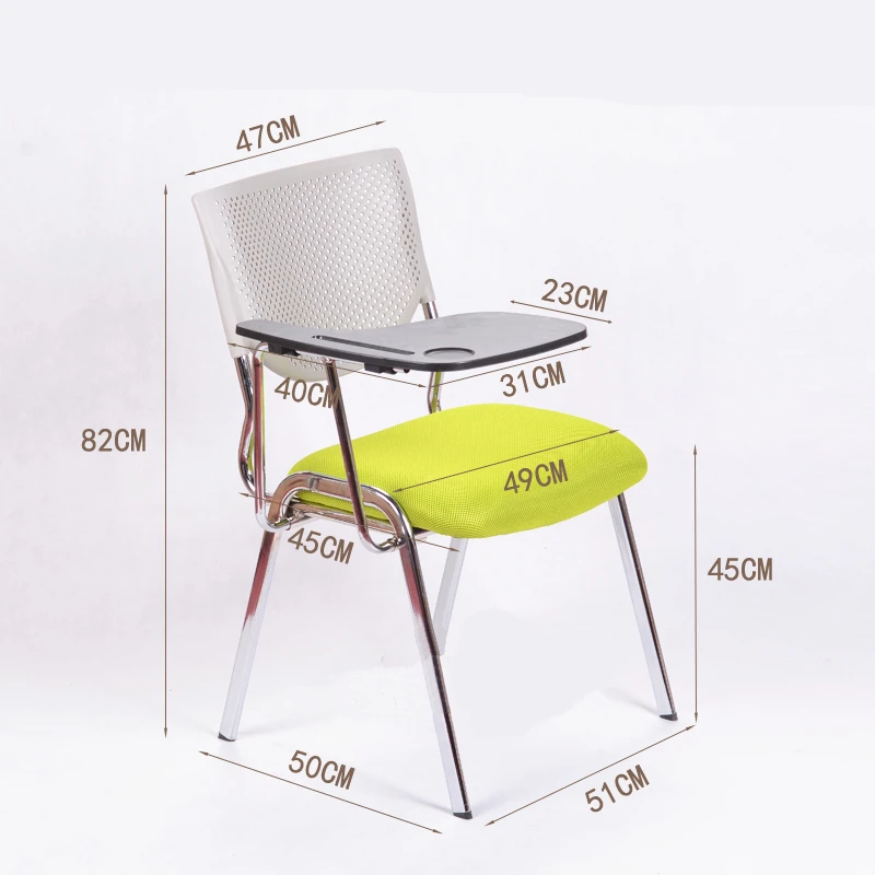 2pcs Lot Simple Modern Office Chair With Writing Board Conference