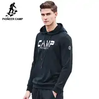 パイオニアキャンプブランドの服パーカースウェットシャツ男性トップ品質カジュアルパーカー男性プリントフード付きトラックスーツ男性 AWY702047