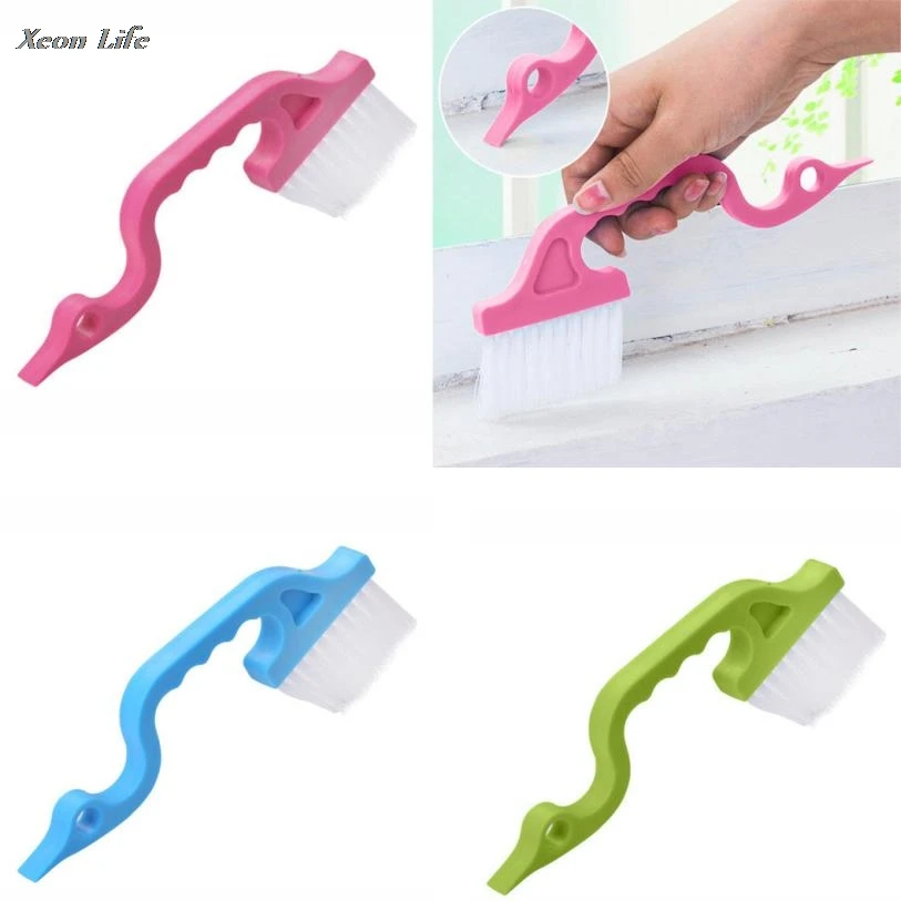 

ISHOWTIENDA 2017 New Arrival 1pcs 19 * 8.5 cm Window Groove Gap Track Cleaning Brushes Super Comfortable Fashion Design