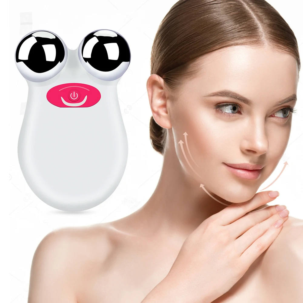  Mini Microcurrent Face Lift Machine Multifunction Beauty Device Skin Tightening Facial Wrinkle Blac