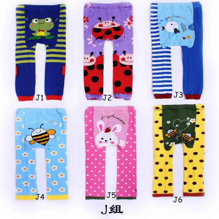Roupa do Bebê das Crianças das Crianças Calças da Criança do Bebê dos Desenhos Ymlbid Lote pp Animados Calças Justas Compridas Warmer Busha Leggings 0-24m 6 Pçs - 10 YMLBID 6 pçs lote Roupa Do Bebê