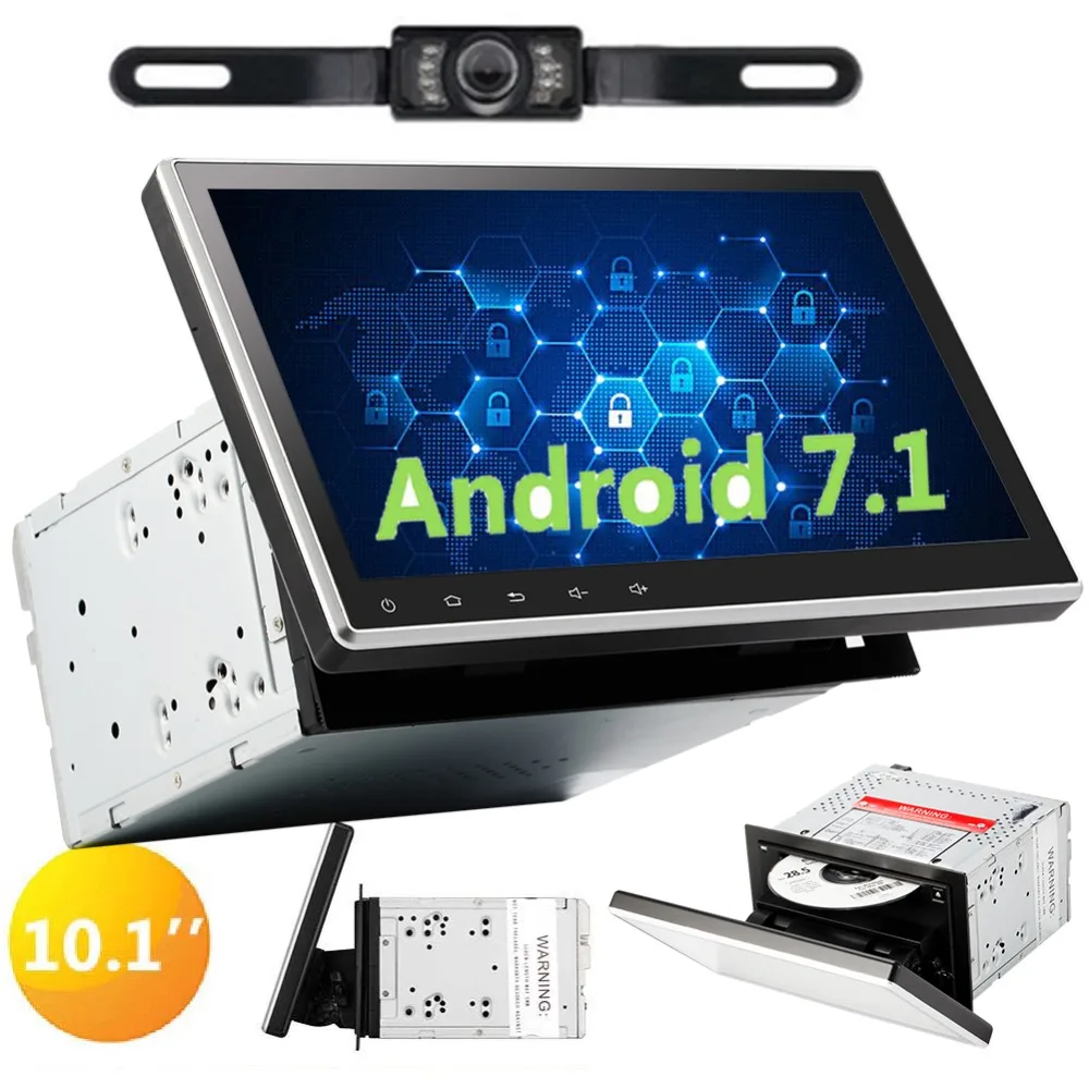 Автомобильный стерео gps трекер с Android 7 1 двойной din головного устройства Авторадио