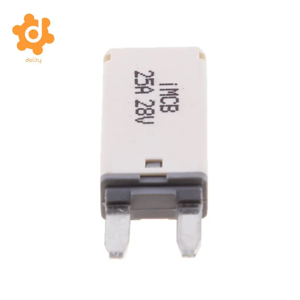 2 Pieces 25A+10A Car ATM Mini Blade Fuse Kit Circuit Breaker Manual Reset