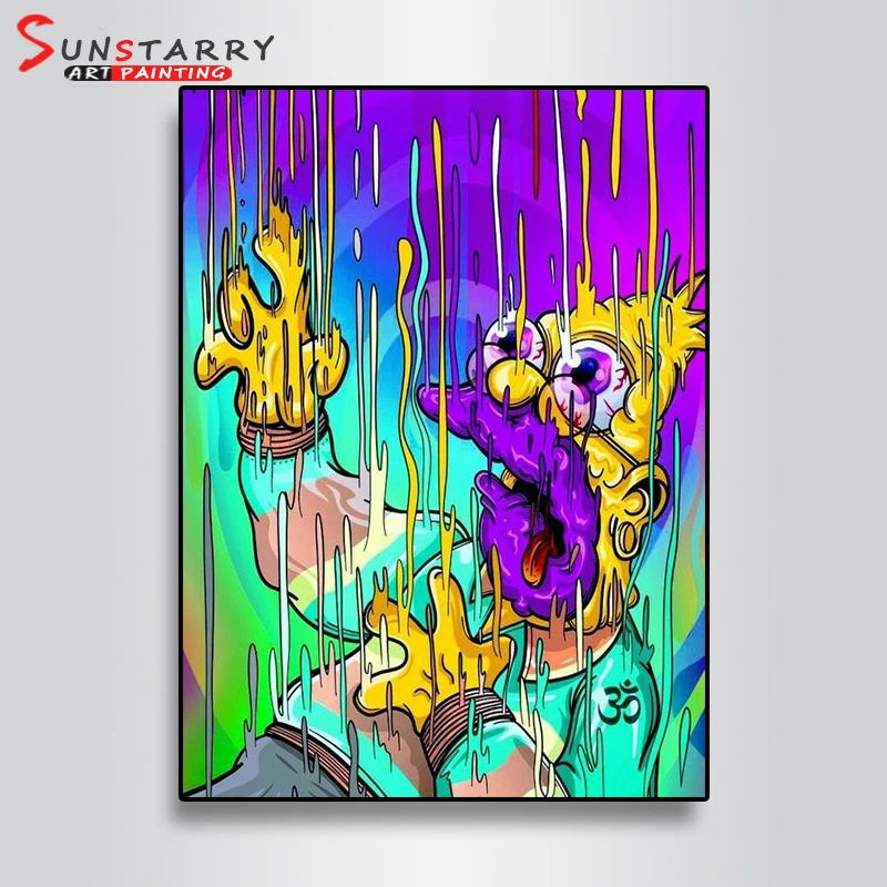 Sunstarry 5D DIY мультфильм Рик и Морти Алмазная картина вышивка ...