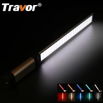 

Travor New arrival L2S led video light 66 LED adjustable Color Temperature with three Color Filters rechargeable 18650 battery