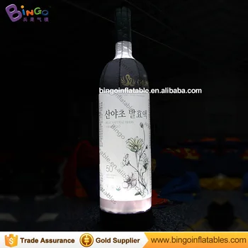 

Promotional type customized 2M inflatable beer bottle model for bar realistic bottle replica toys for pub decoration toy model