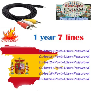 

Europe Spain HD cable 3 Year cccam for Satellite tv Receiver 7 C-line WIFI FULL HD DVB-S2 Support Spain cccam cline Server