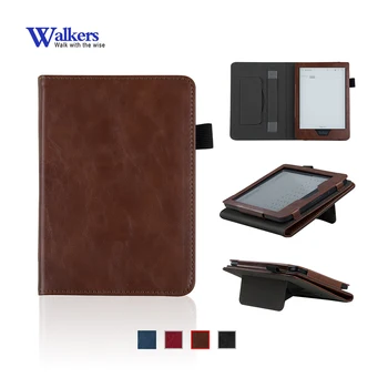 

PU leather cover case for 2018 new release Kobo clara HD 6" ereader smart cover case with hand holder