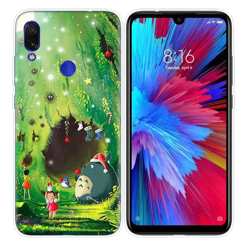 Милый студийный чехол Ghibli Totoro для Xiao mi Red mi Note 7 7S K20 Y3 GO S2 6 6A 7A 5 Pro mi Play 9T A1 A2 8 Lite Poco F1 - Цвет: 01