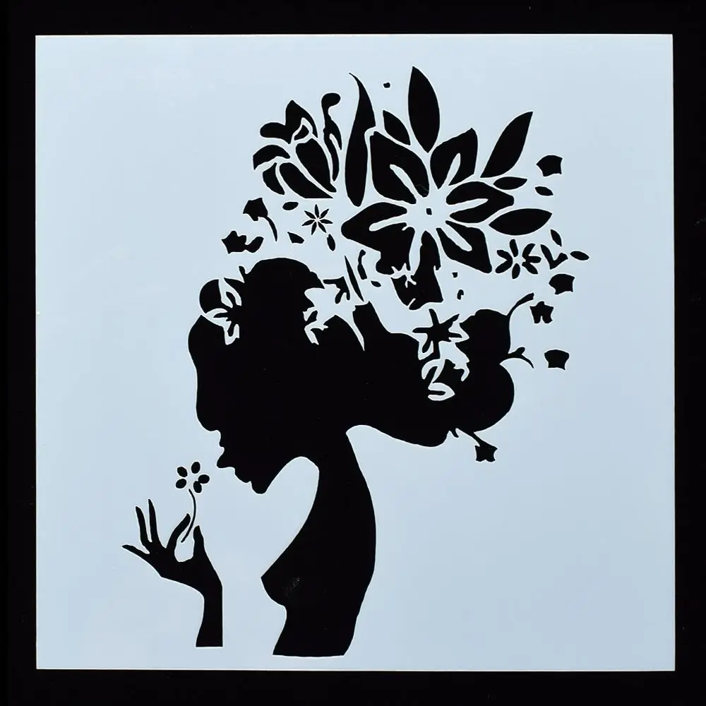 love tree stencil Airbrush tree Stencil Card making Craft Stencil