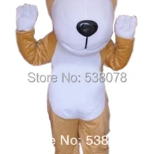 Маленькая Кофе собака Маскоты костюм для взрослых с милой собачкой персонажа из мультфильма Маскоты наряд костюм нарядное платье партии карнавальный костюм sw689