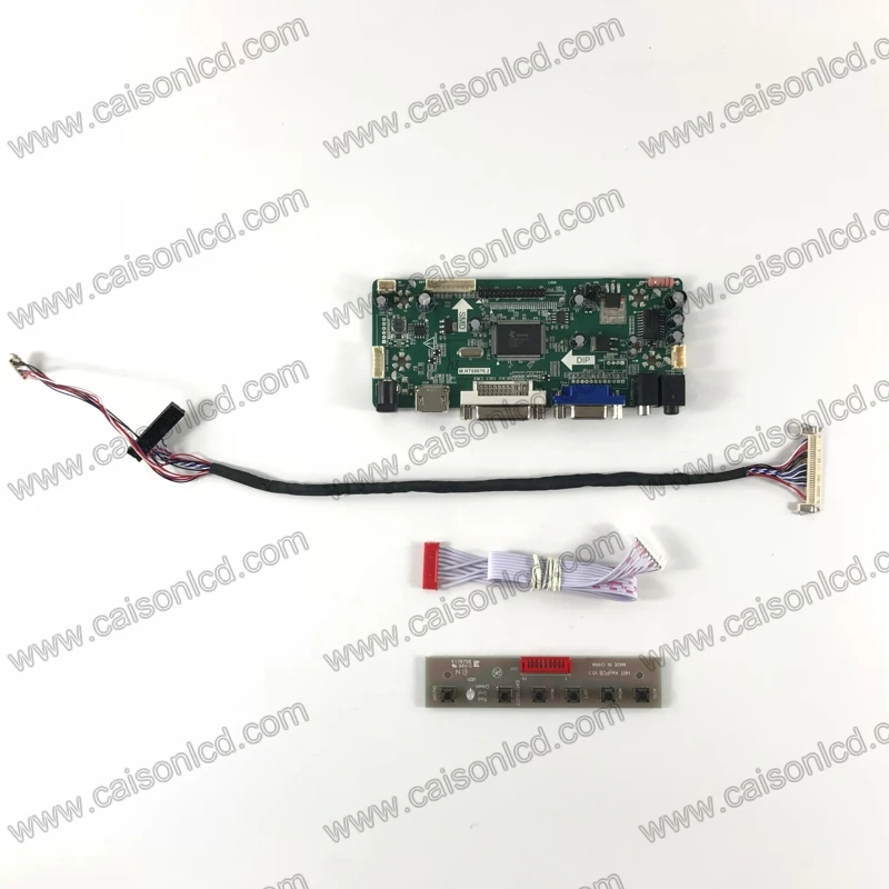 

NT68676 плата ЖК-контроллера с поддержкой DVI + VGA + аудио для ЖК-панели 15,6 дюйма 1366X768 модель ЖК-дисплея легкая в ремонте Бесплатная доставка