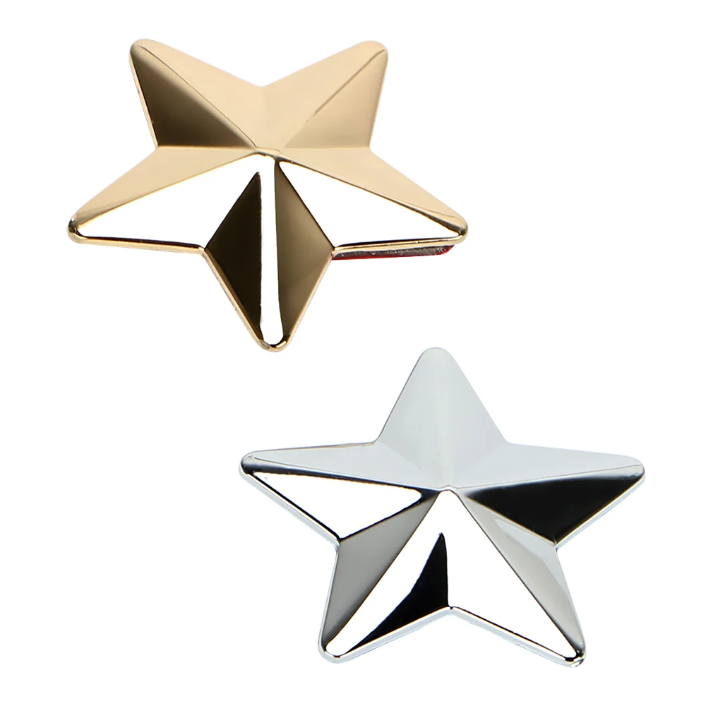 

3D Star Car Stickers and Decals Metal Badge Exterior Accessories Car-styling Personalized Universal Auto Sticker