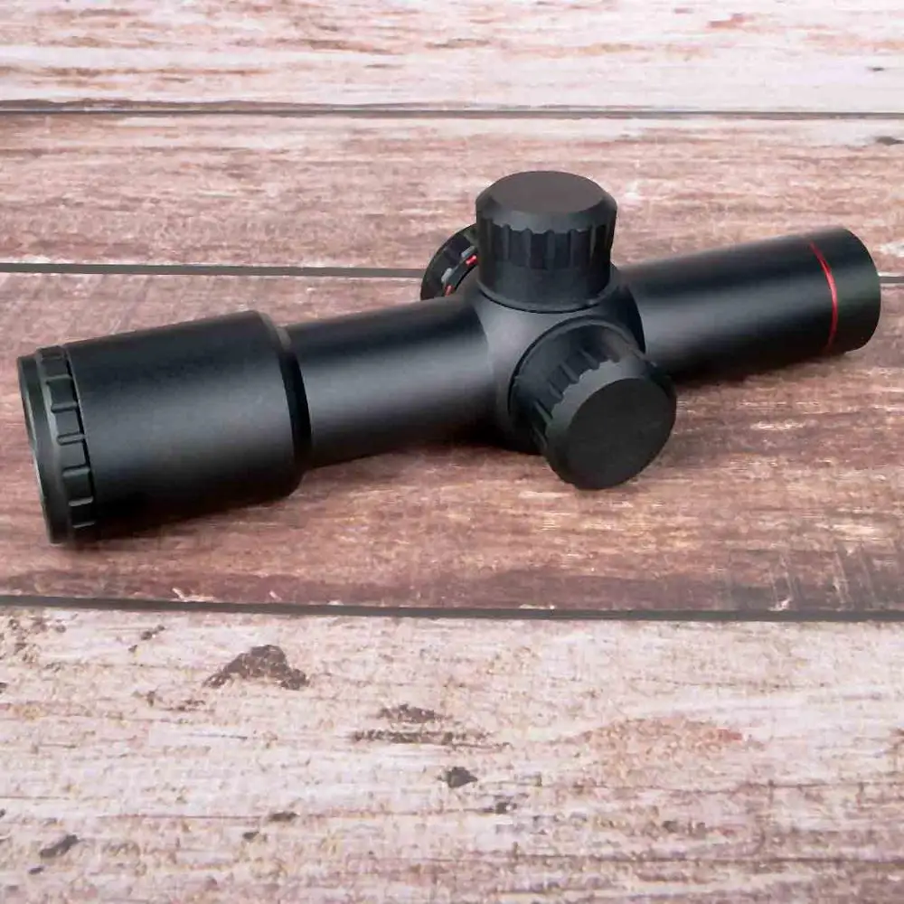 

Tactical AK47 AK74 AR15 Hunting scope 4.5X20 E Red Illumination Mil-Dot Riflescope