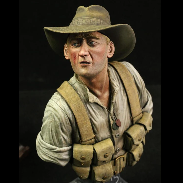 1/9 ANZAC Digger Gallipoli 1915 фигура из смолы WWI грудь GK без покрытия цвета | Игрушки и хобби
