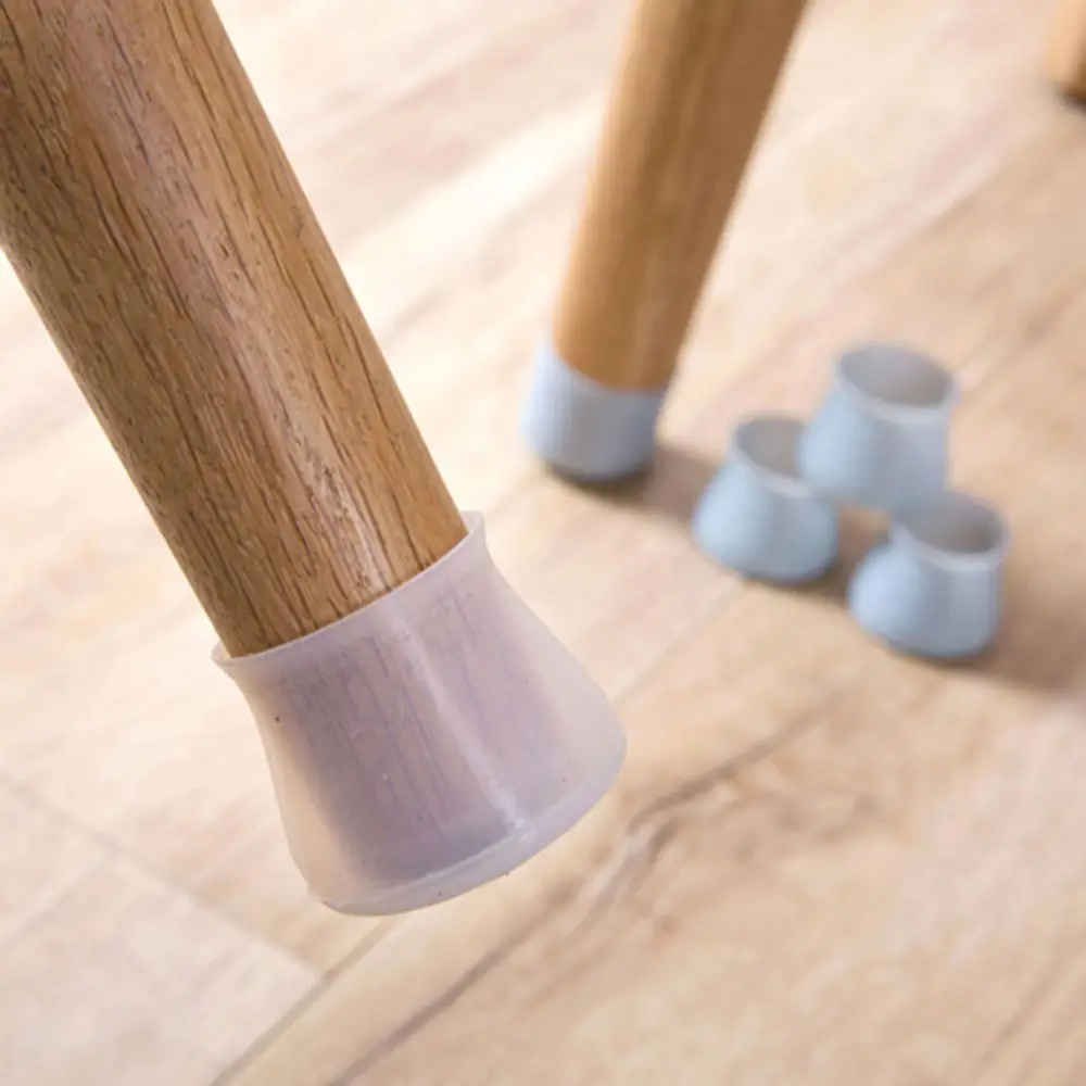 4 шт. универсальная Резина стол и стул покрытие для ног Таблица стола защита для ног стул немой стул Crotection нескользящий коврик
