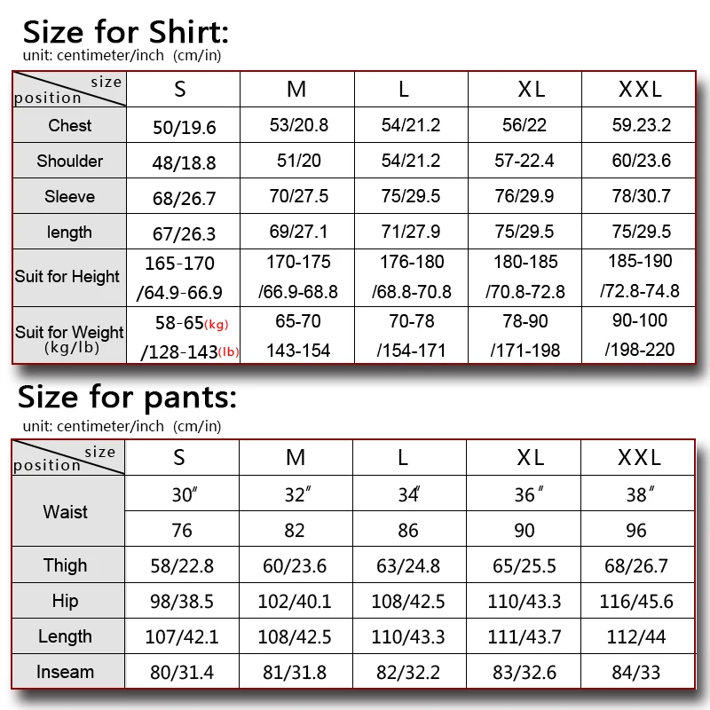 Emerson Size Chart