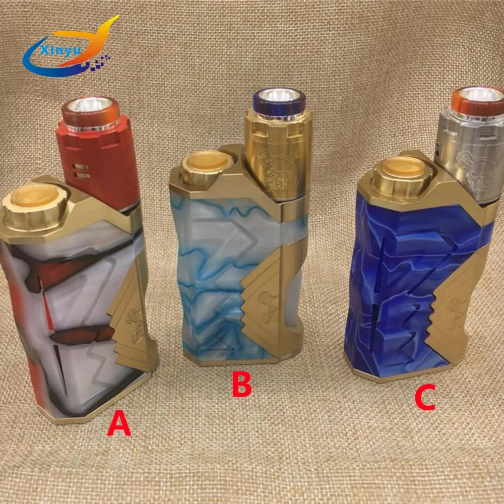 

UNderground box mod Kit Bottom oiling mechanical box 510 thread FIT 20700/21700/18650 Battery with 25mm RDA 8ml Silicone Bottles