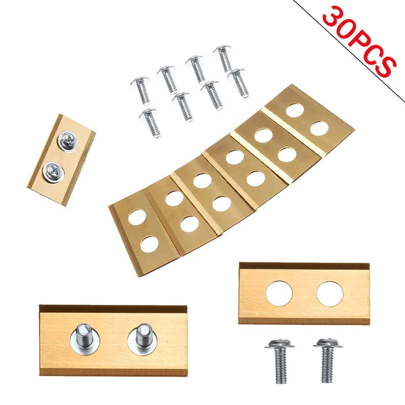

30X Titanium Coated Robot Mower Replacement Blades for WORX ROBOT LAWN MOWER