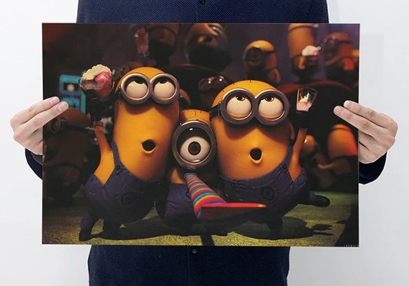 

The Minion Vintage Kraft Paper Poster Home Decoration Art Classic Retro Cartoon Posters Retro Posters and Prints Decorativos