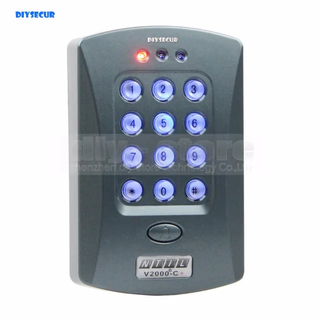 Diysecur 125khz Door Rfid Keypad Proximity Reader Access Controller System 10 Free Key Fobsnd New Diysecur 125khz Door Rfid Keypad Proximity Reader Access Controller System 10 Free Key Fobsnd New