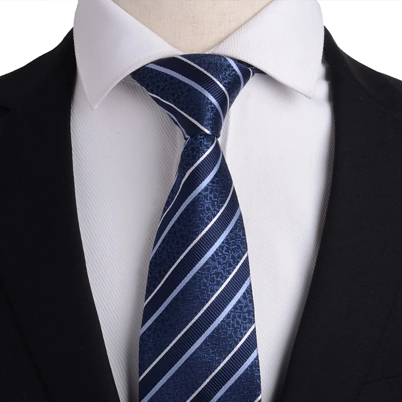 8 см Новинка натуральный шелковый галстук для мужчин галстук из натурального шелка мужской галстук в полоску синий красный черный профессиональный Жених Свадебная вечеринка