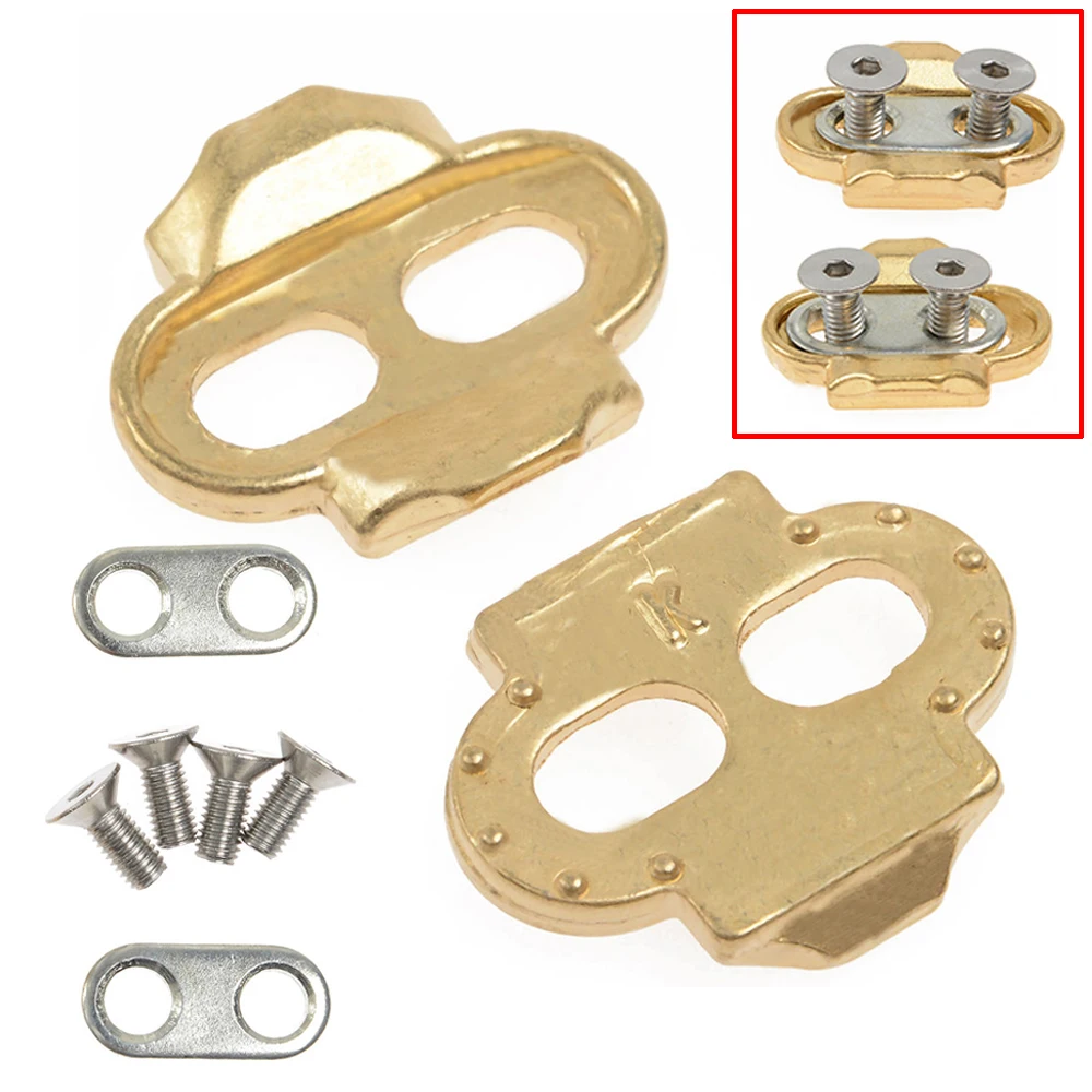 1 Set Premium Brass Cleats Eggbeater Candy Acid Mallet Mountain Bike Pedals Outdoor Cycling Bicycle Accessories