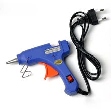 

EU /US Home DIY Hot Melt Glue Gun 20W 110V-240V+7*300mm Glue Stick Combination Tool Set for Edge Banding, Packaging, Paste