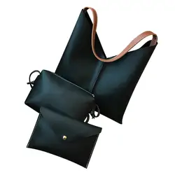 3 шт. Для женщин крест bodyBag модная кожаная сумка с перекрестной плечо и сумочка для Для женщин 2017 Женская bolsa feminina A8