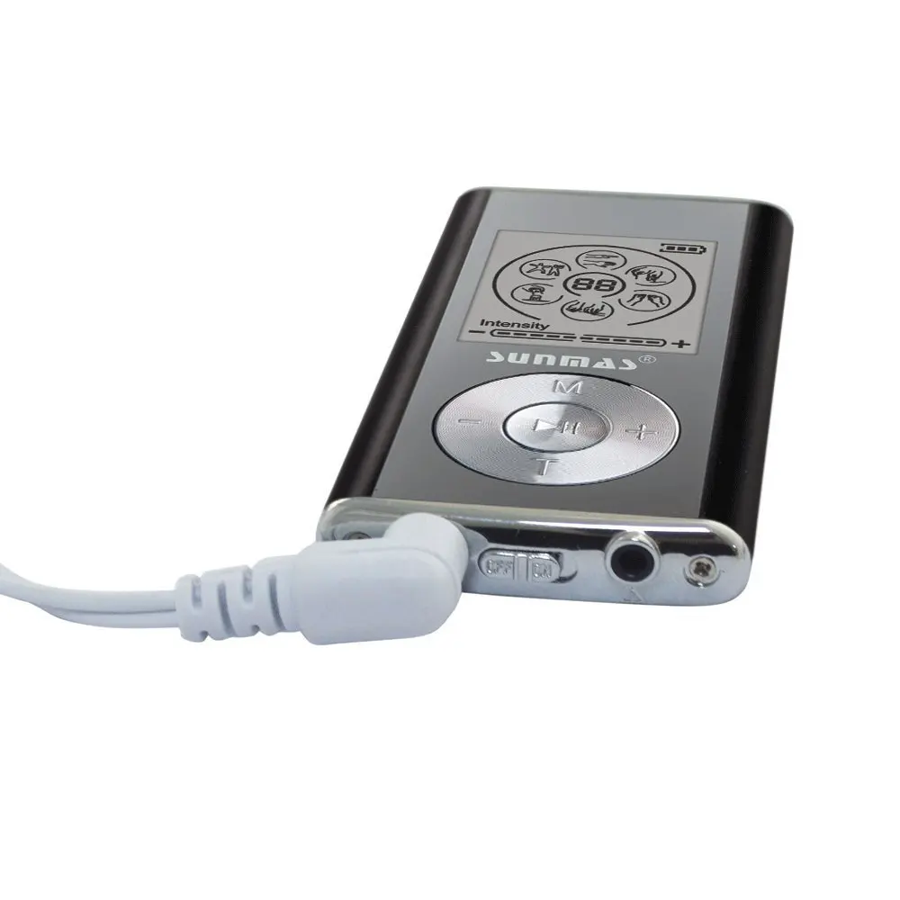SUNMAS Sm9128 Body Electronic Muscle Stimulator Mini TENS Therapy Unit Back Neck Leg Pain Relief Massager (Black)7