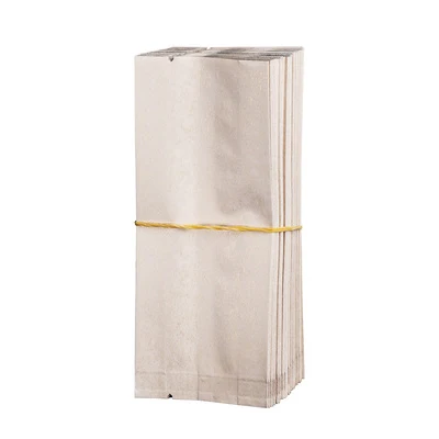 100 шт термогерметизируемая боковая Gusset Oolong Зеленый Чай Упаковочные пакеты для хранения маленькая хлопковая бумага алюминиевая фольга Открытый верх мешок сумки - Цвет: Beige