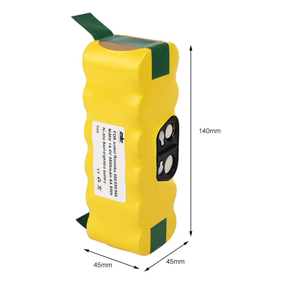 

14.4V 4500mAh NI-MH Battery For iRobot Roomba 500 560 530 510 562 550 570 581 610 650 790 780 532 760 770 Vacuum Cleaner