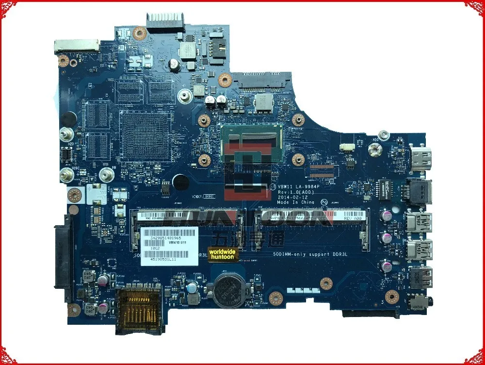 Оптовая продажа VBW11 LA 9984P для Dell Insprion 5737 материнская плата ноутбука CN 01CFYT 1CFYT SR16Q I3